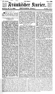 Fränkischer Kurier Dienstag 18. August 1863