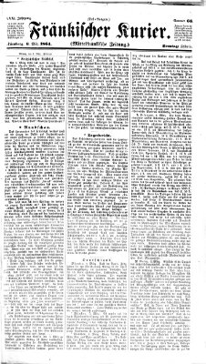 Fränkischer Kurier Sonntag 6. März 1864