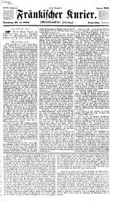 Fränkischer Kurier Donnerstag 28. Juli 1864