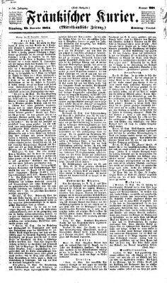 Fränkischer Kurier Sonntag 25. September 1864