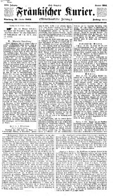 Fränkischer Kurier Freitag 21. Oktober 1864