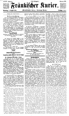 Fränkischer Kurier Dienstag 7. August 1866
