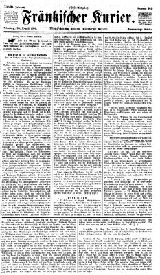 Fränkischer Kurier Donnerstag 30. August 1866