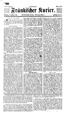 Fränkischer Kurier Freitag 19. Oktober 1866