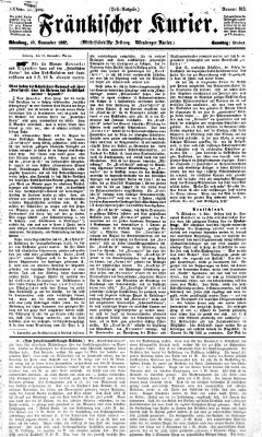 Fränkischer Kurier Samstag 10. November 1866