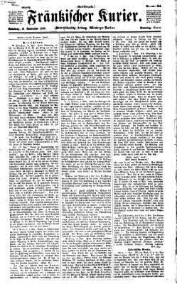 Fränkischer Kurier Sonntag 11. November 1866