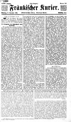 Fränkischer Kurier Samstag 17. November 1866