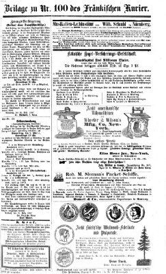 Fränkischer Kurier Mittwoch 10. April 1867