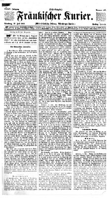 Fränkischer Kurier Freitag 12. Juli 1867