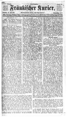 Fränkischer Kurier Donnerstag 25. Juli 1867