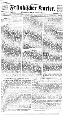 Fränkischer Kurier Donnerstag 29. August 1867