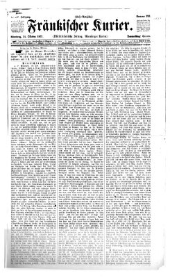 Fränkischer Kurier Donnerstag 24. Oktober 1867
