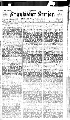 Fränkischer Kurier Freitag 3. Januar 1868