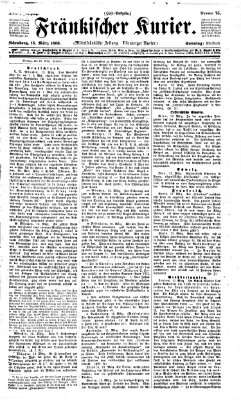 Fränkischer Kurier Sonntag 15. März 1868