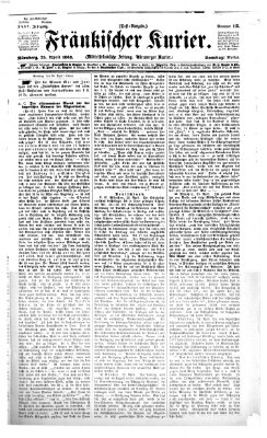 Fränkischer Kurier Samstag 25. April 1868