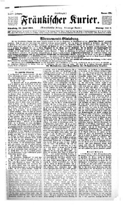 Fränkischer Kurier Montag 29. Juni 1868