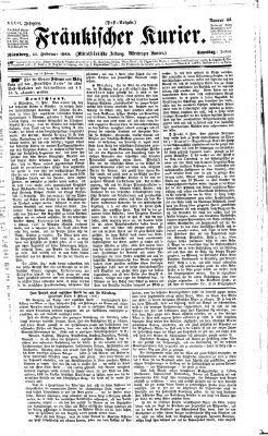 Fränkischer Kurier Samstag 13. Februar 1869