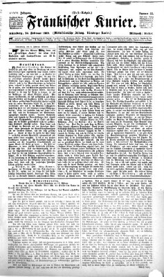 Fränkischer Kurier Mittwoch 24. Februar 1869