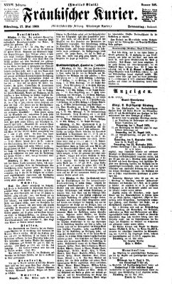 Fränkischer Kurier Donnerstag 27. Mai 1869