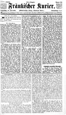 Fränkischer Kurier Donnerstag 10. Juni 1869