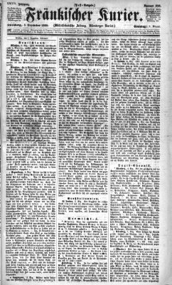 Fränkischer Kurier Sonntag 5. Dezember 1869