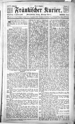 Fränkischer Kurier Mittwoch 5. Januar 1870