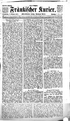 Fränkischer Kurier Sonntag 9. Januar 1870