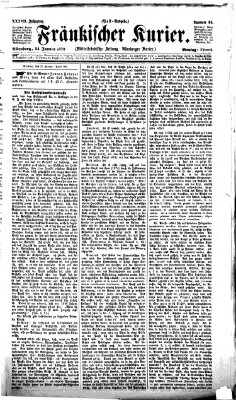 Fränkischer Kurier Montag 24. Januar 1870