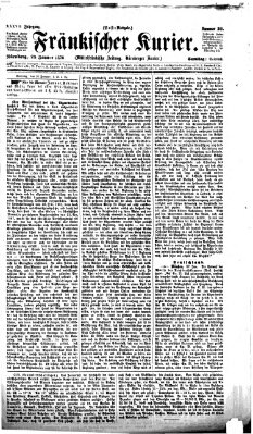 Fränkischer Kurier Samstag 29. Januar 1870