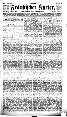 Fränkischer Kurier Samstag 2. April 1870