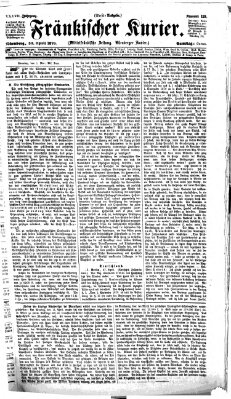 Fränkischer Kurier Samstag 30. April 1870