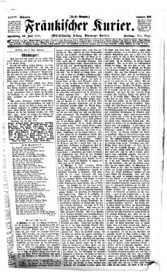 Fränkischer Kurier Freitag 22. Juli 1870