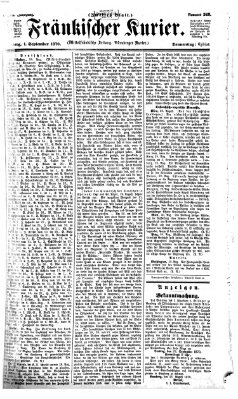 Fränkischer Kurier Donnerstag 1. September 1870