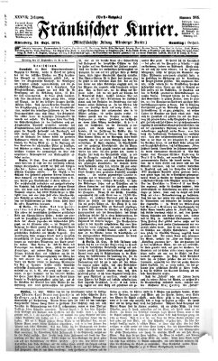 Fränkischer Kurier Samstag 24. September 1870