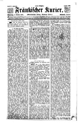 Fränkischer Kurier Mittwoch 5. Oktober 1870
