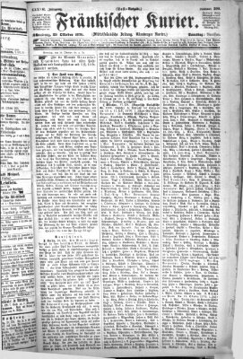Fränkischer Kurier Samstag 29. Oktober 1870