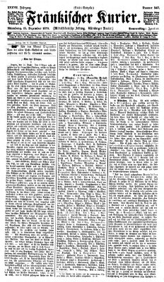 Fränkischer Kurier Donnerstag 15. Dezember 1870