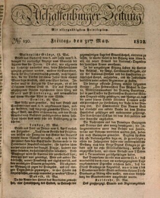 Aschaffenburger Zeitung Freitag 31. Mai 1822