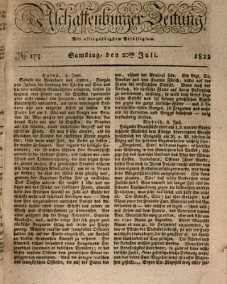 Aschaffenburger Zeitung Samstag 20. Juli 1822
