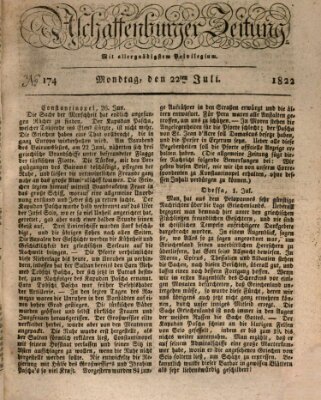Aschaffenburger Zeitung Montag 22. Juli 1822