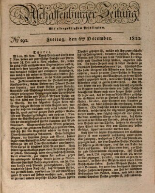 Aschaffenburger Zeitung Freitag 6. Dezember 1822
