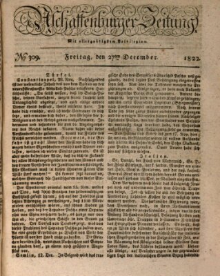 Aschaffenburger Zeitung Freitag 27. Dezember 1822