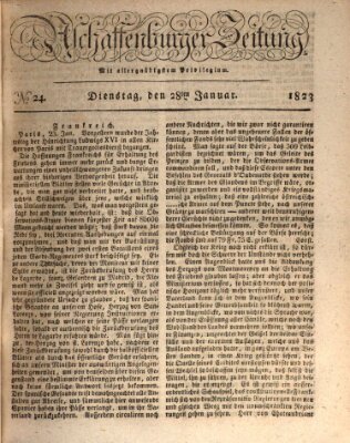 Aschaffenburger Zeitung Dienstag 28. Januar 1823