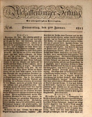 Aschaffenburger Zeitung Donnerstag 30. Januar 1823