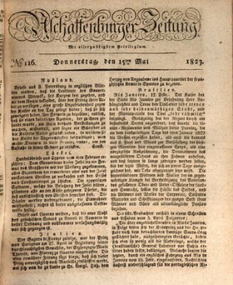 Aschaffenburger Zeitung Donnerstag 15. Mai 1823