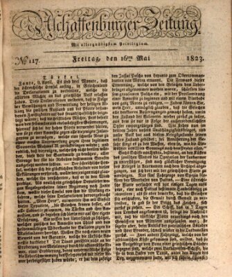 Aschaffenburger Zeitung Freitag 16. Mai 1823