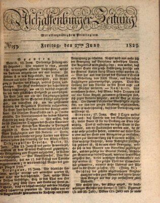 Aschaffenburger Zeitung Freitag 27. Juni 1823