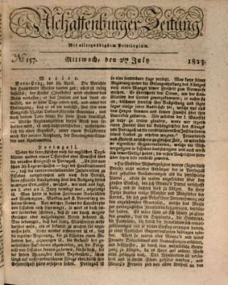 Aschaffenburger Zeitung Mittwoch 2. Juli 1823