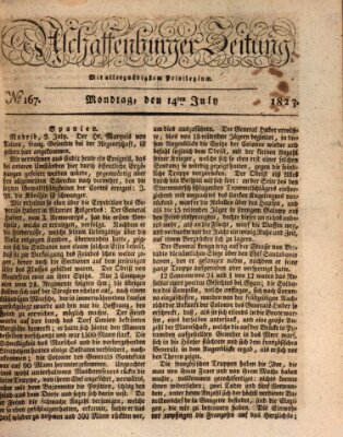 Aschaffenburger Zeitung Montag 14. Juli 1823