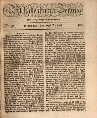 Aschaffenburger Zeitung Dienstag 19. August 1823
